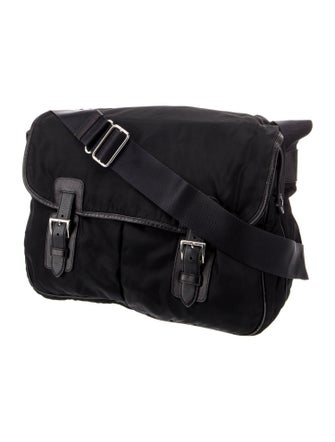 Prada Tessuto Nylon Messenger Bag Vintage