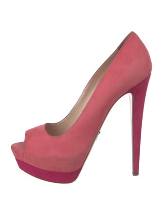 Prada Suede Slingback Sandals