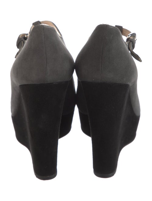 Prada Suede T-Strap Pumps