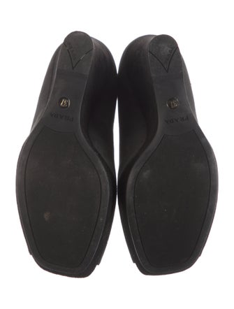Prada Suede T-Strap Pumps