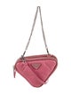 Prada Enameled Metal Triangle Triangle