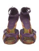Prada Leather Printed Sandals