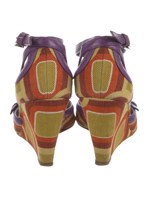 Prada Leather Printed Sandals