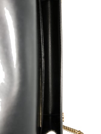 Prada Enameled Metal Triangle Crossbody Bag