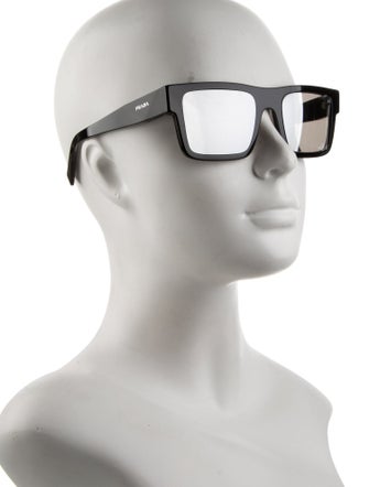 Prada Square Mirrored Sunglasses