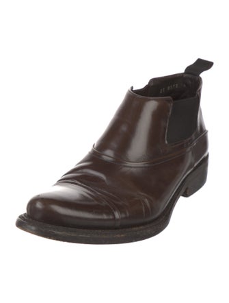 Prada Leather Chelsea Boots