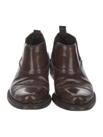 Prada Leather Chelsea Boots