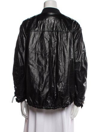Prada 2018 Leather Bomber Jacket