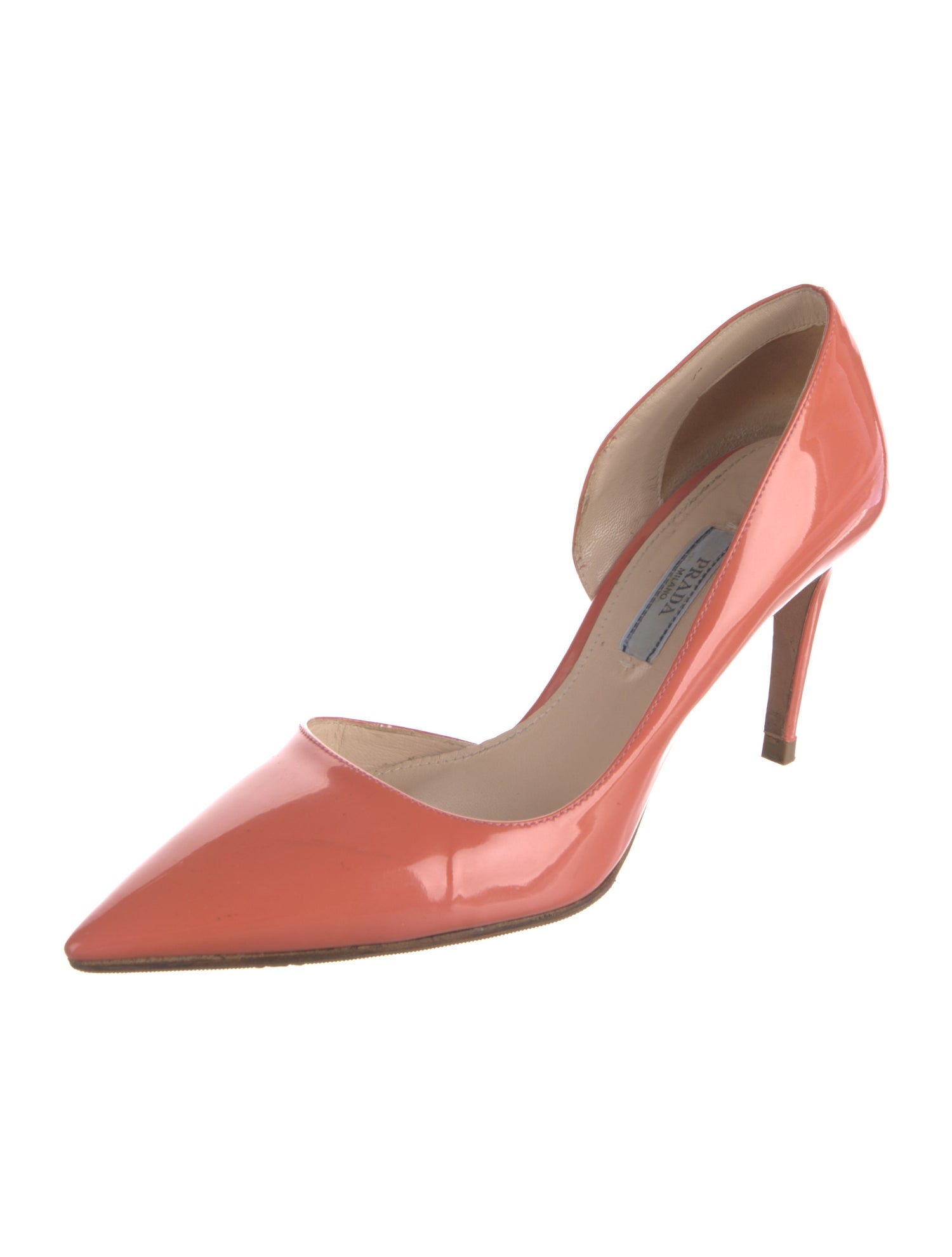 Prada Patent Leather D'Orsay Pumps