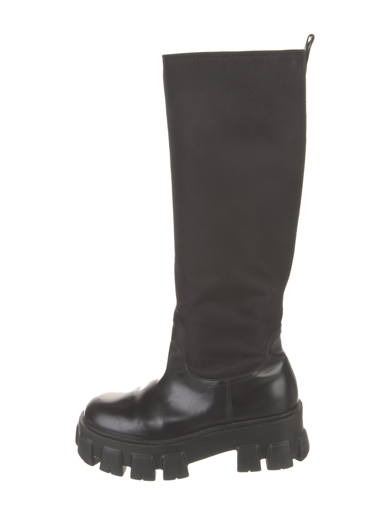 Prada Leather Rain Boots