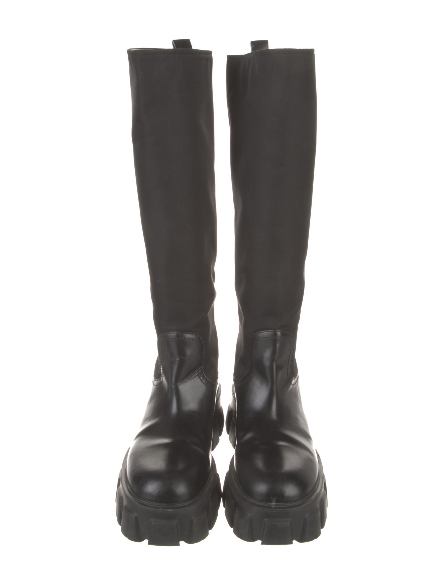 Prada Leather Rain Boots