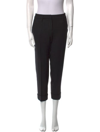 Prada Virgin Wool Straight Leg Pants