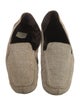 Prada Canvas Tweed Pattern Flats