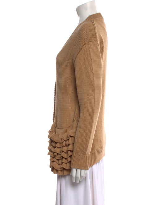 Prada Virgin Wool V-Neck Sweater