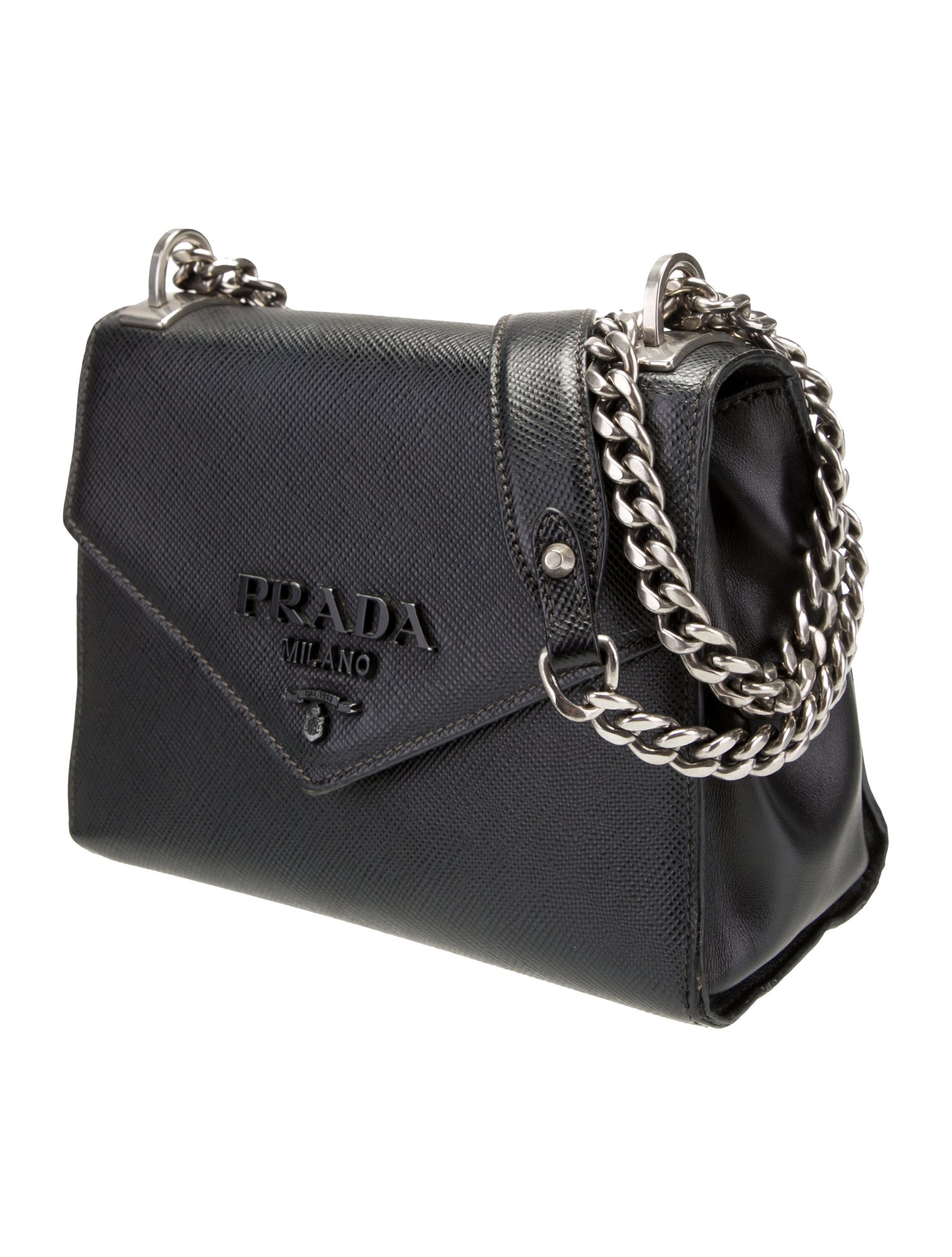 Prada Saffiano Cuir Leather Monochrome