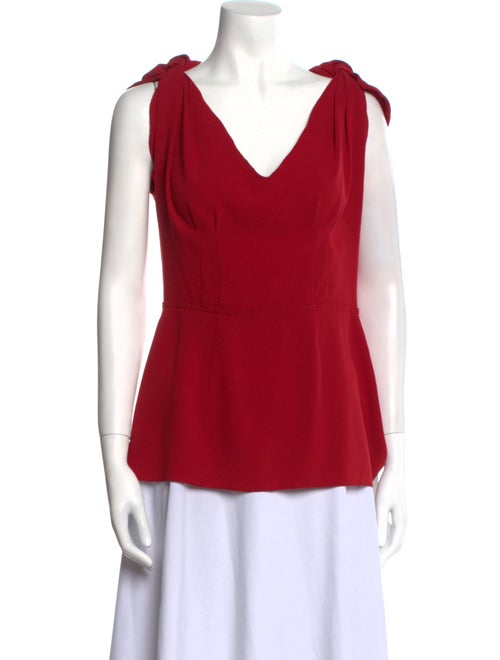 Prada V-Neck Sleeveless Blouse