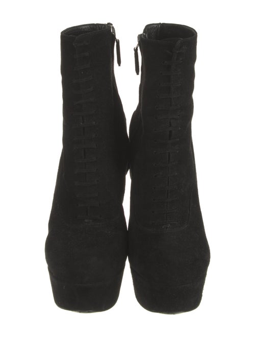 Prada Suede Lace-Up Boots