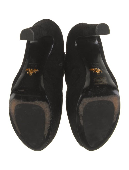 Prada Suede Lace-Up Boots