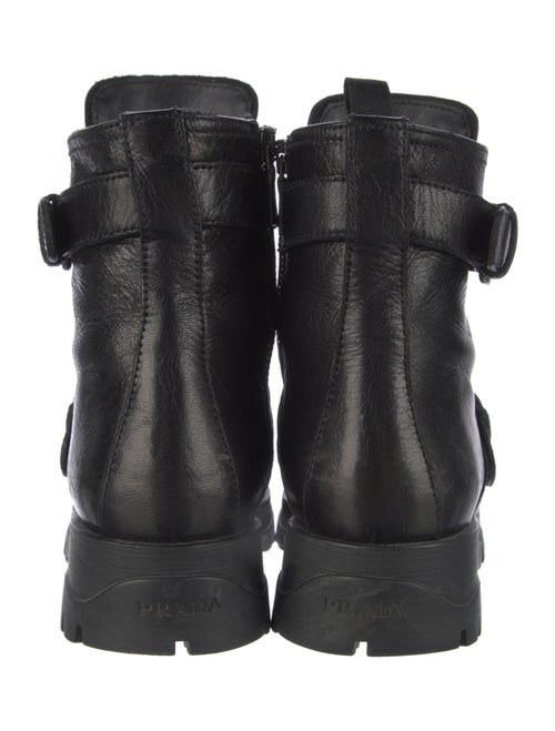 Prada Leather Combat Boots