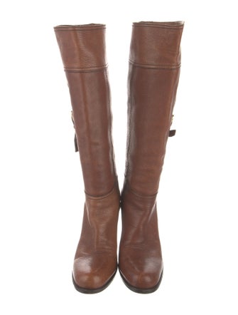 Prada Leather Riding Boots
