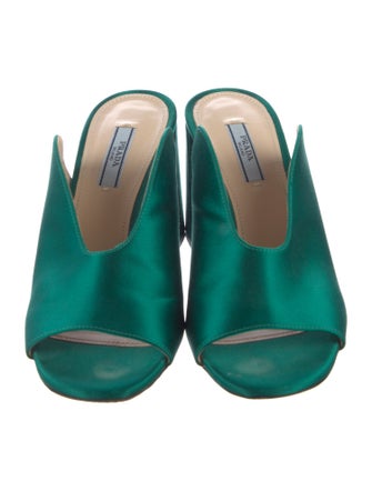 Prada Satin Slides