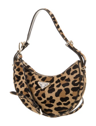 Prada Enameled Metal Triangle Arque