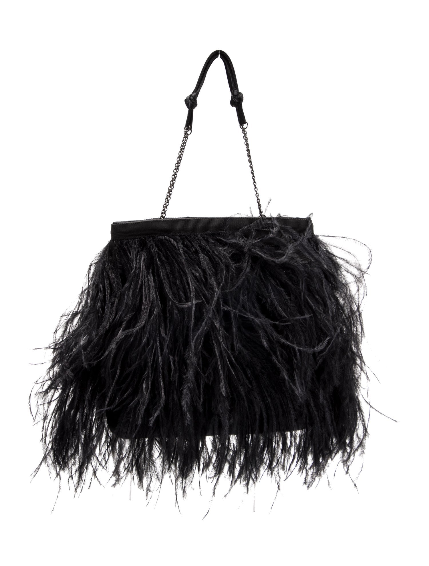Prada Duck Feathers Top Handle Bag