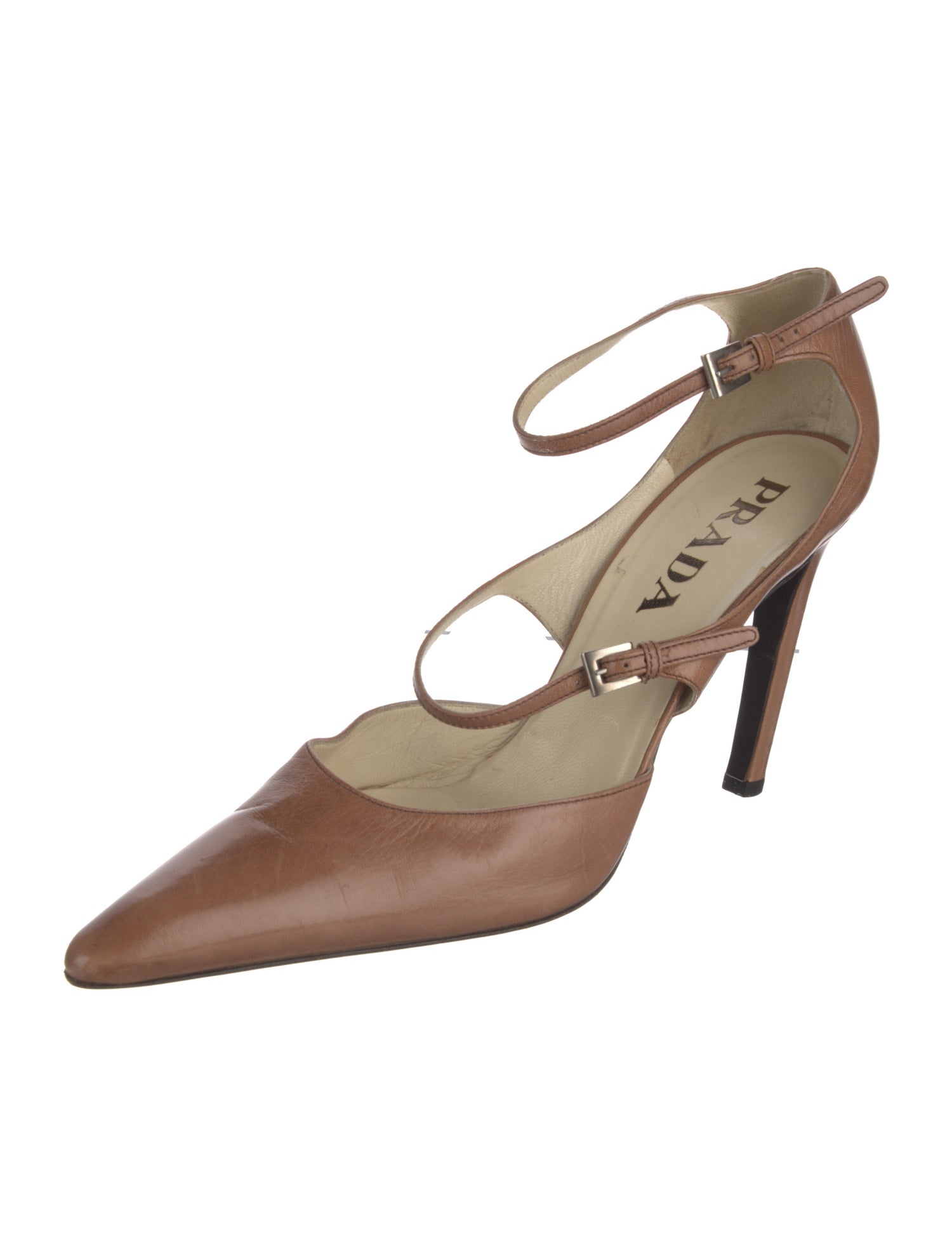 Prada Leather D'Orsay Pumps