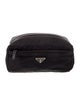 Prada Enameled Metal Triangle Travel Pouch