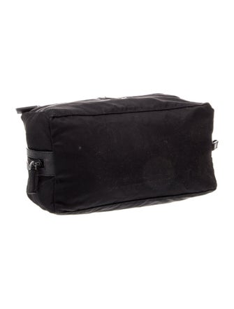 Prada Enameled Metal Triangle Travel Pouch