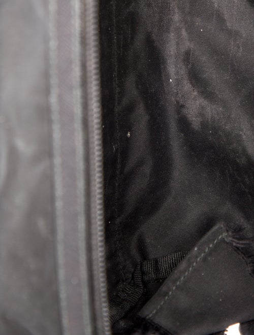 Prada Enameled Metal Triangle Travel Pouch