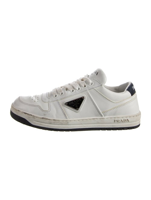 Prada Leather Printed Sneakers