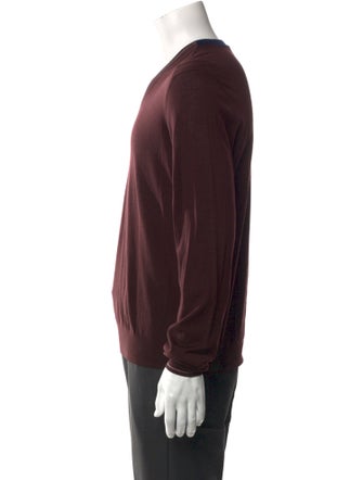 Prada V-Neck Long Sleeve Pullover