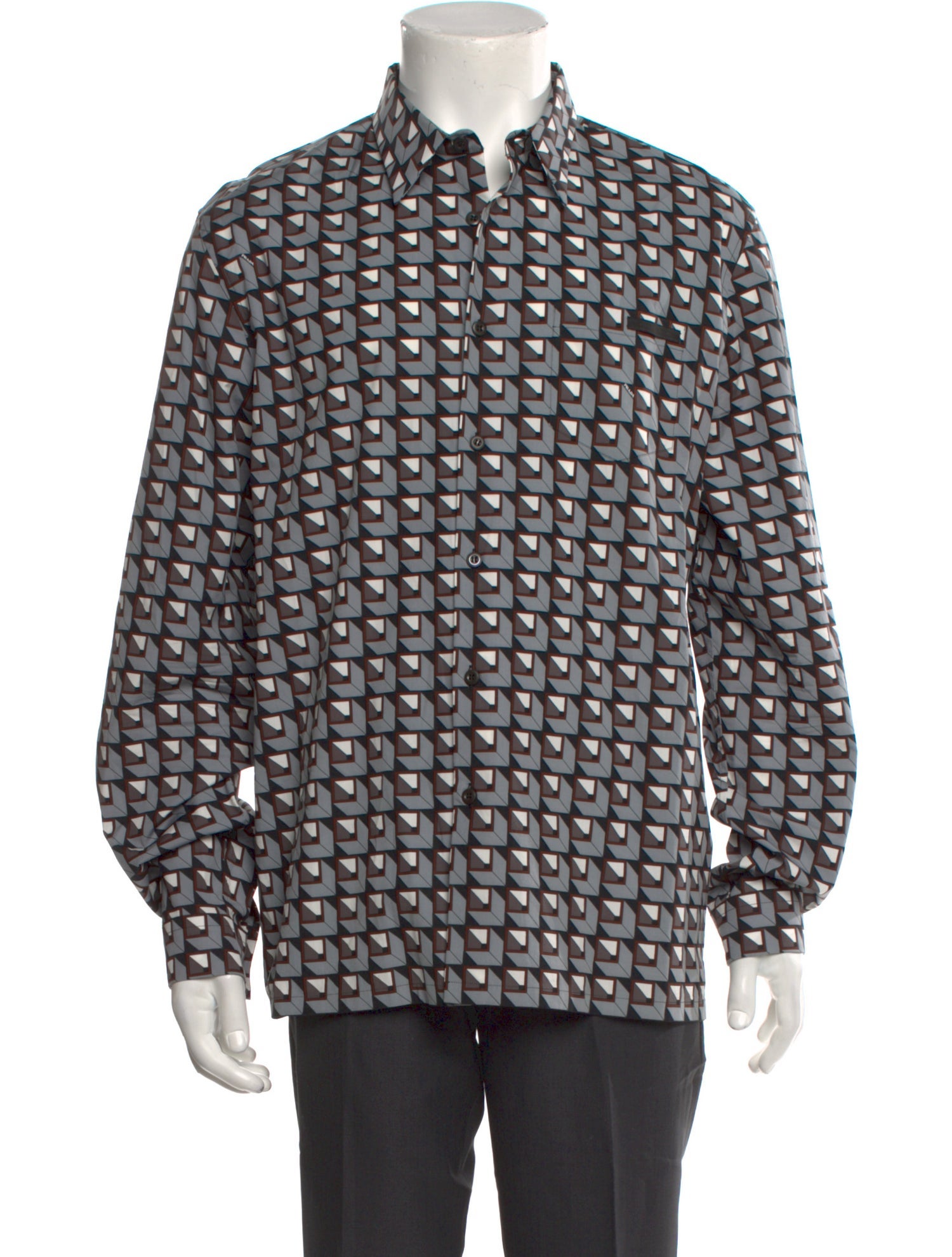 Prada 2020 Printed Dress Shirt