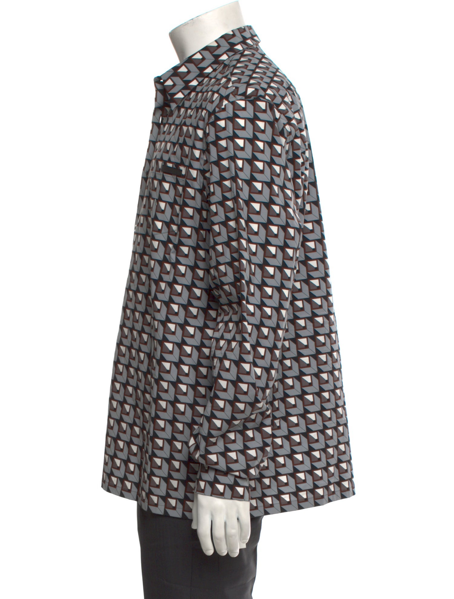 Prada 2020 Printed Dress Shirt