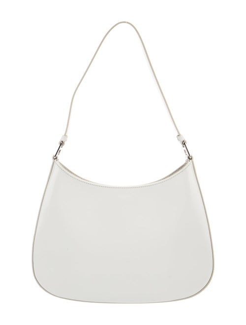 Prada Enameled Metal Triangle Cleo