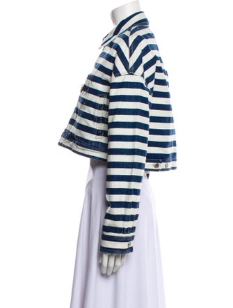 Prada 2022 Striped Denim Jacket