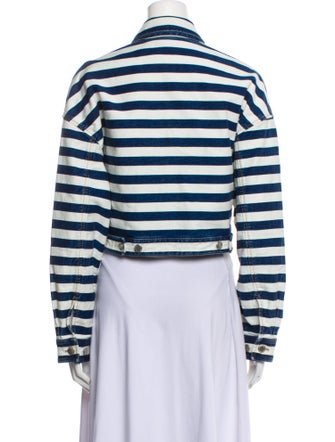 Prada 2022 Striped Denim Jacket