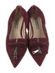 Prada Suede Bow Accents Loafers