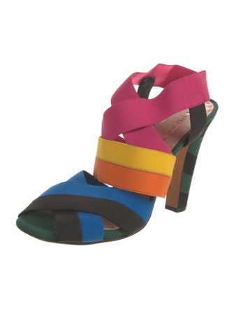 Prada Printed Slingback Sandals