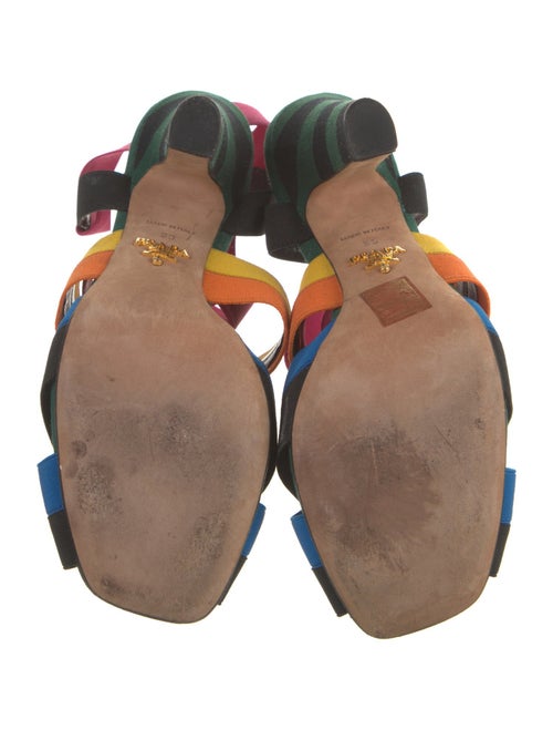 Prada Printed Slingback Sandals