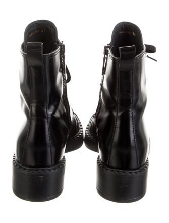 Prada Leather Combat Boots