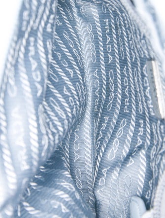 Prada Saffiano-Trimmed Tessuto Wristlet
