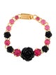 Prada Crystal Rose Link Bracelet