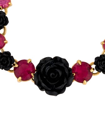 Prada Crystal Rose Link Bracelet