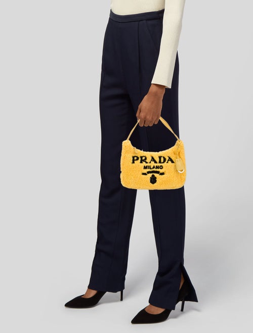 Prada Enameled Metal Triangle Re-Edition 2000