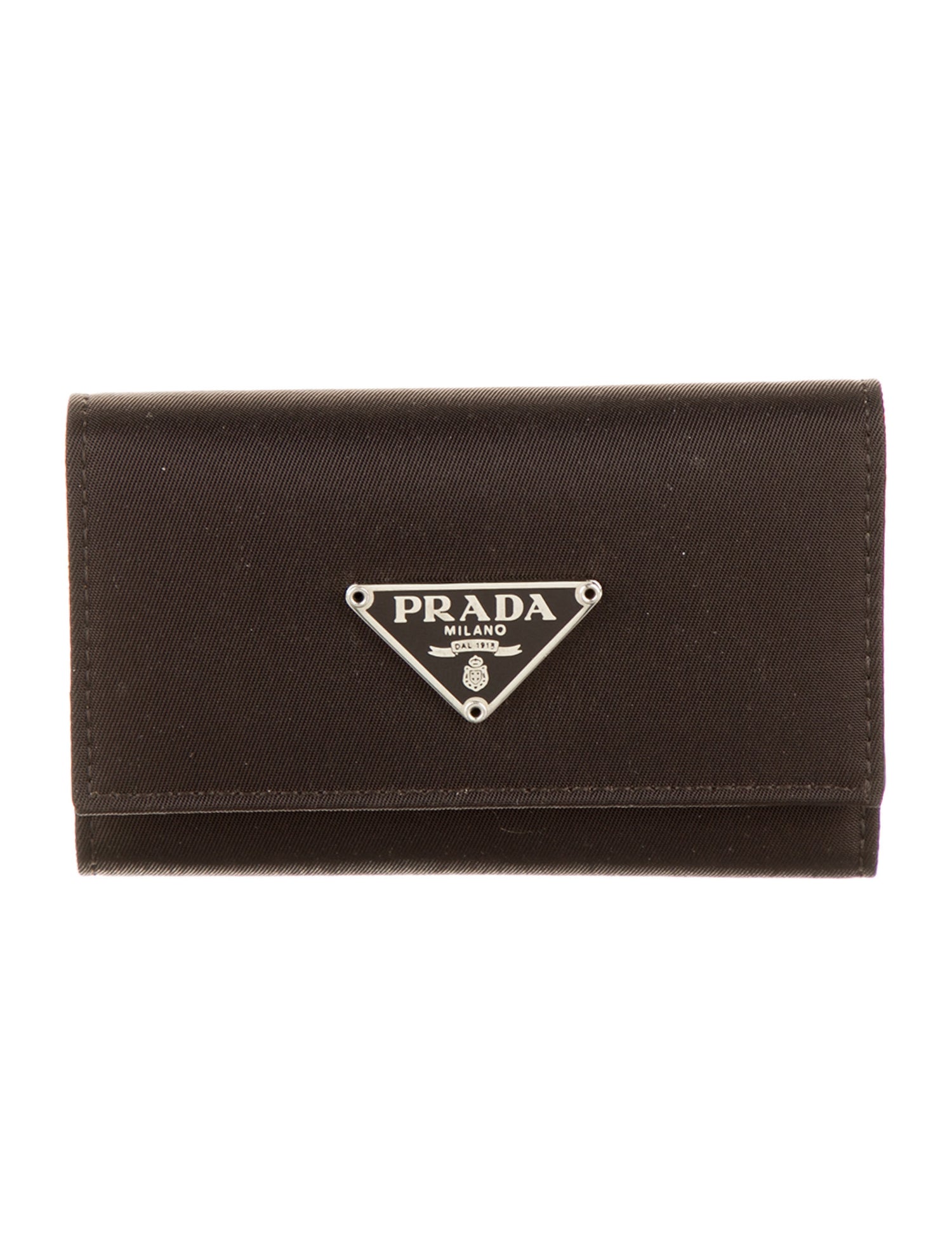 Prada 6 Ring Key Holder w/ Tags - Brown Keychains