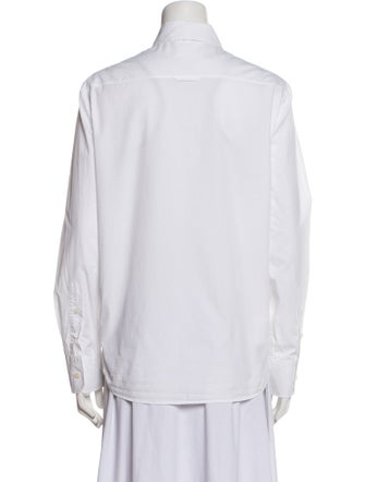 Prada 2019 Long Sleeve Button-Up Top