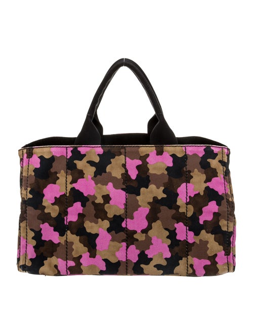 Prada Enameled Metal Triangle Tote Large