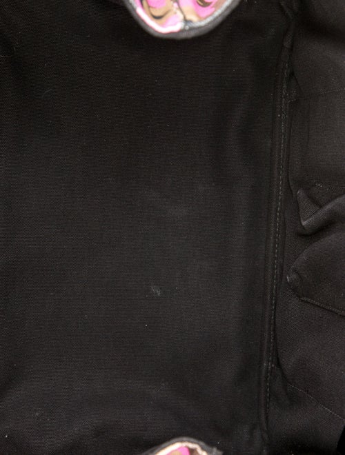 Prada Enameled Metal Triangle Tote Large